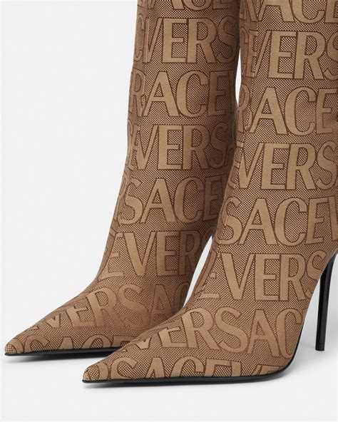 versace boots 2020|Versace thigh high boots.